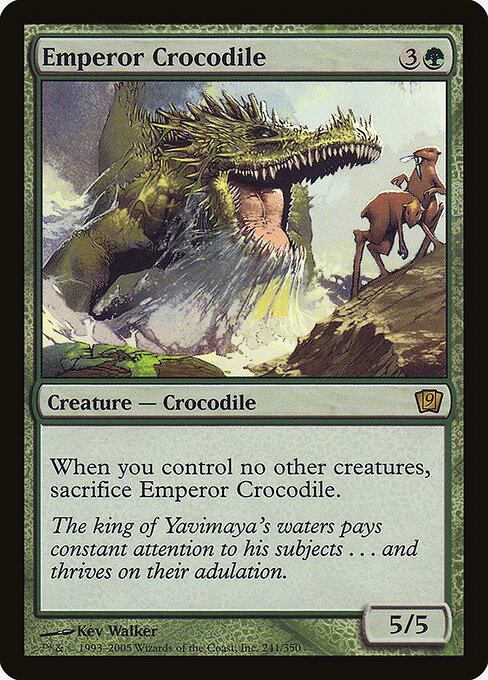 Carta Magic - FOIL Emperor Crocodile - Idioma: Ingles - Edicion: Ninth Edition 1