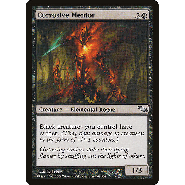 Carta Magic - Corrosive Mentor - Idioma: Ingles - Edicion: Shadowmoor