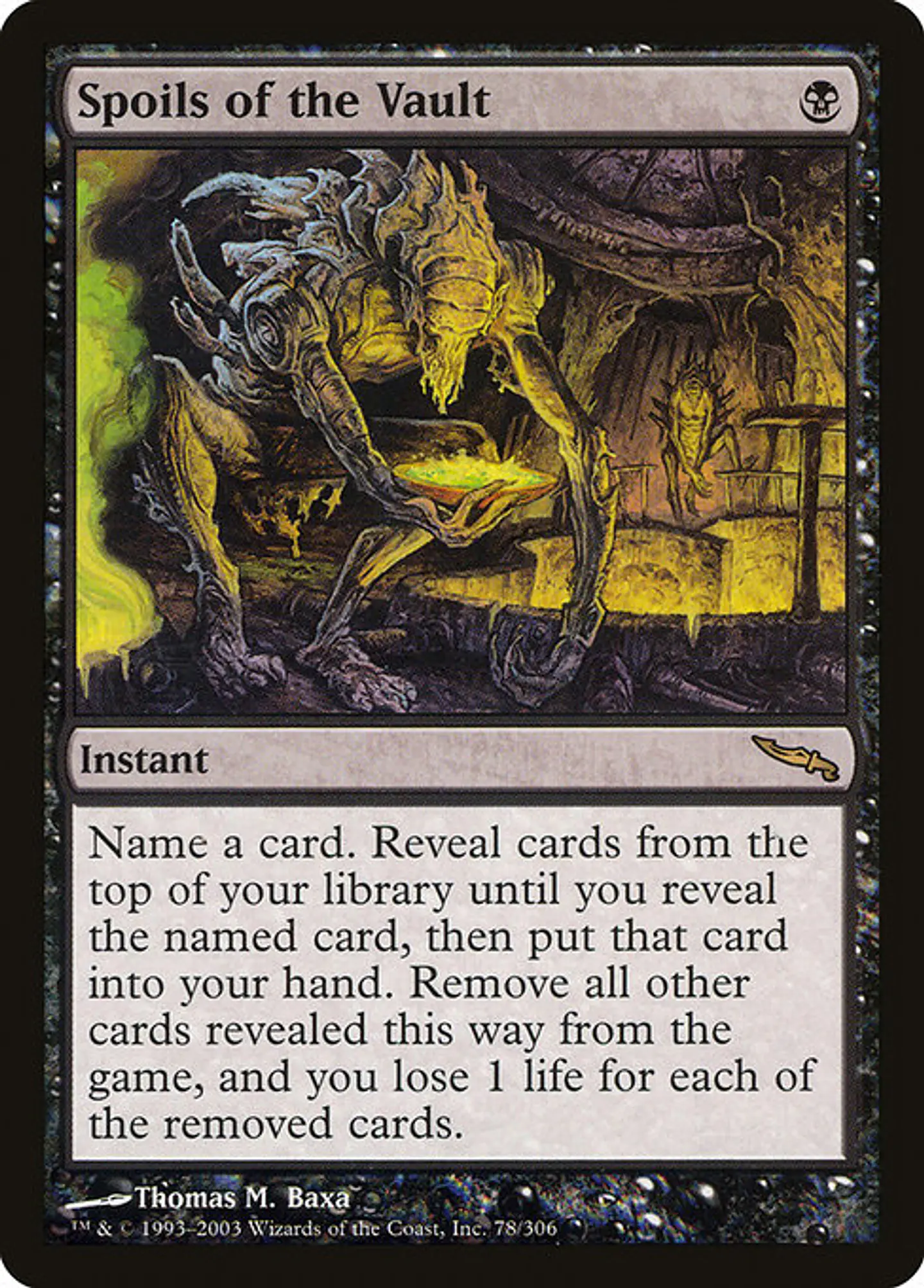 Carta Magic - Spoils of the Vault - Idioma: Ingles - Edicion: Mirrodin 1