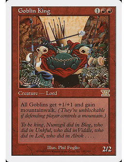 Carta Magic - Goblin King - Idioma: Español - Edicion: Classic Sixth Edition