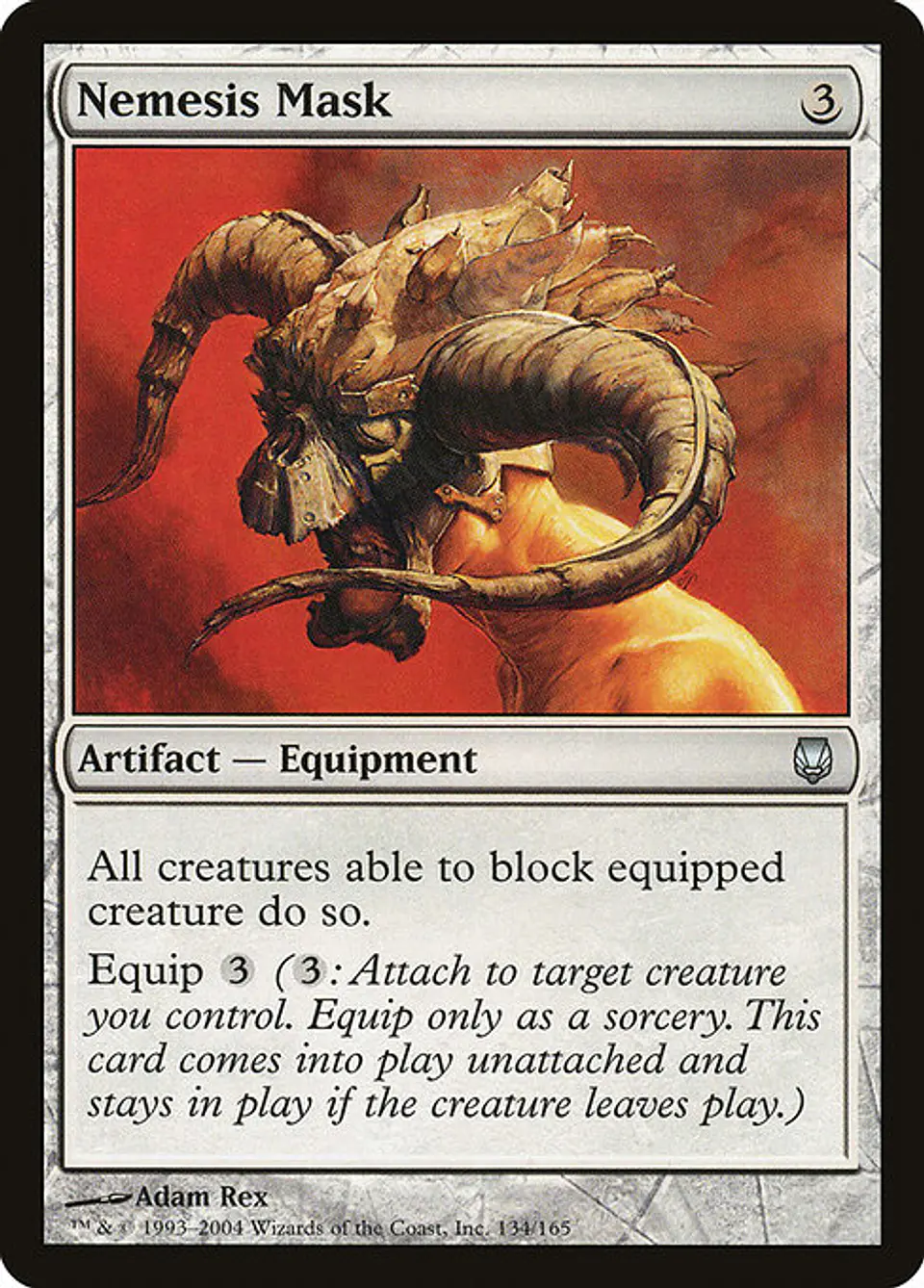 Carta Magic - FOIL Nemesis Mask - Idioma: Ingles - Edicion: Darksteel 1