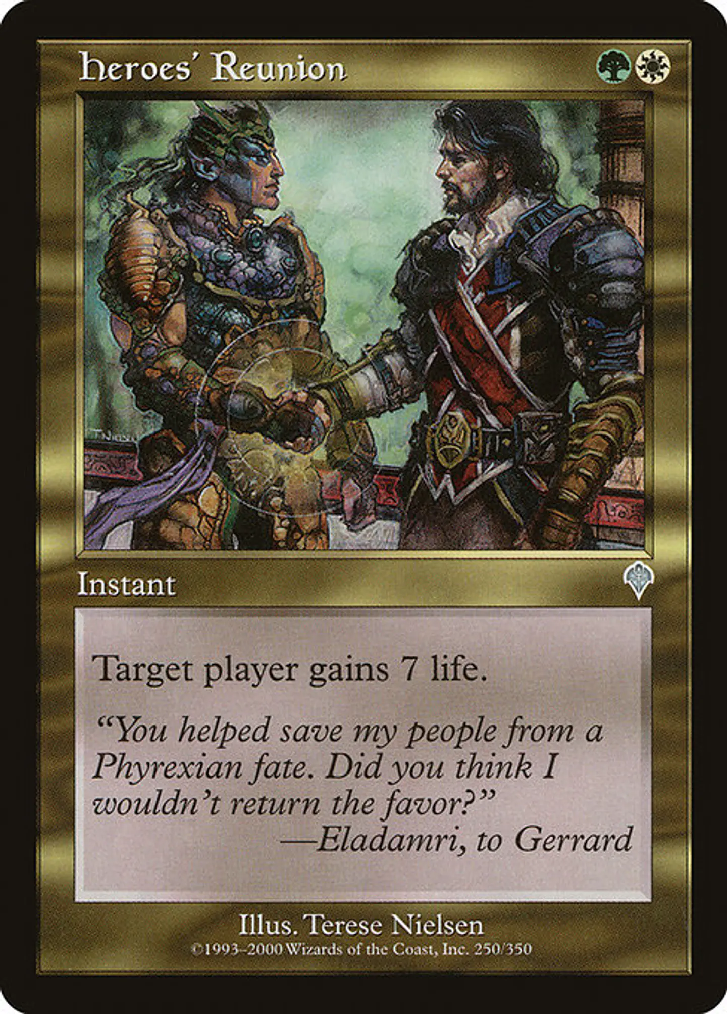 Carta Magic - FOIL Heroes' Reunion - Idioma: Ingles - Edicion: Invasion 1