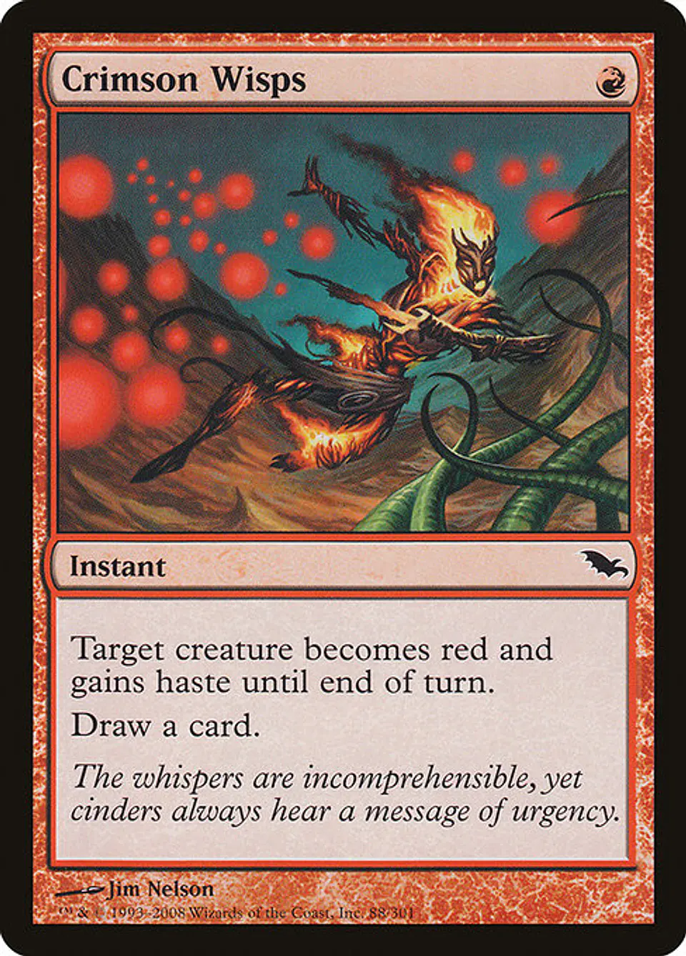 Carta Magic - FOIL Crimson Wisps - Idioma: Ingles - Edicion: Shadowmoor 1