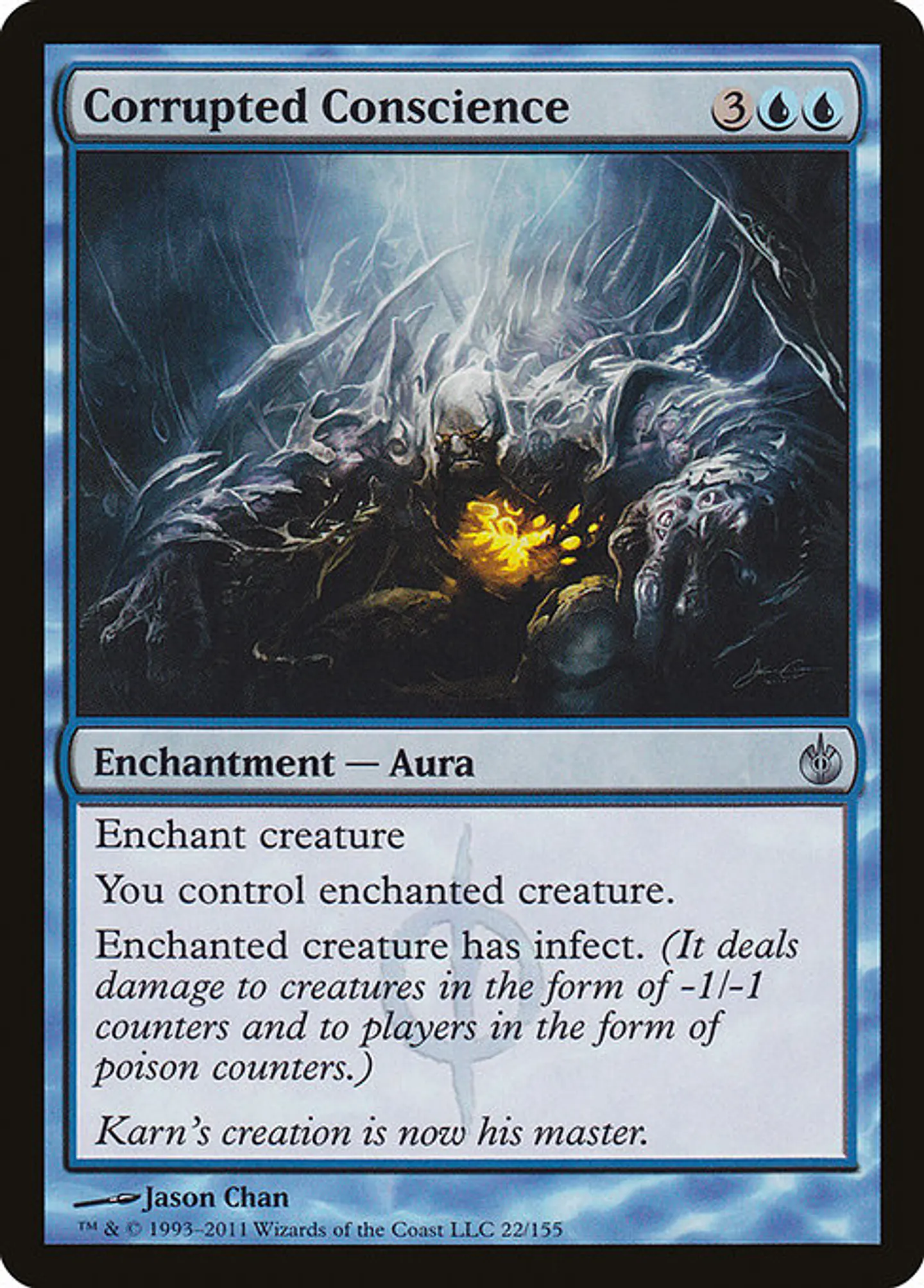 Carta Magic - Corrupted Conscience - Idioma: Ingles - Edicion: Mirrodin Besieged 1