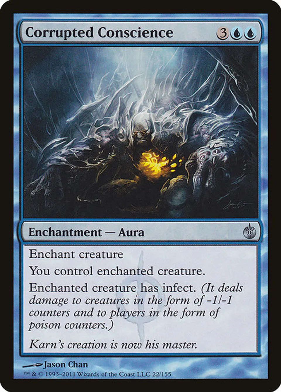 Carta Magic - Corrupted Conscience - Idioma: Ingles - Edicion: Mirrodin Besieged 1