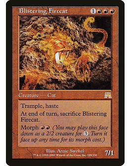 Carta Magic - Blistering Firecat - Idioma: Ingles - Edicion: Onslaught