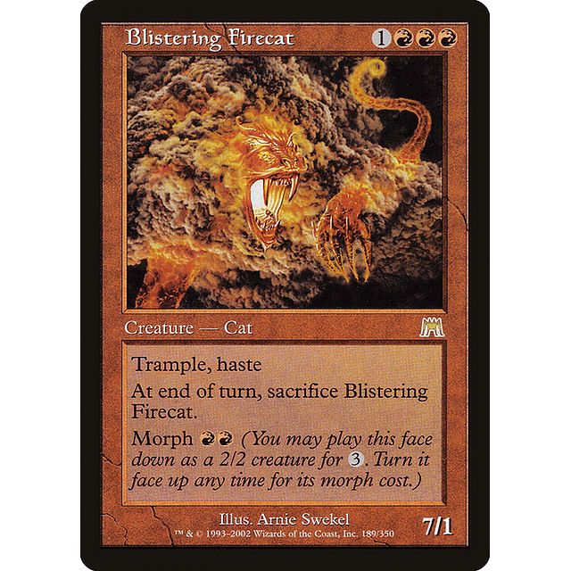 Carta Magic - Blistering Firecat - Idioma: Ingles - Edicion: Onslaught