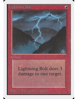 Carta Magic - Lightning Bolt - Idioma: Ingles - Edicion: Unlimited Edition