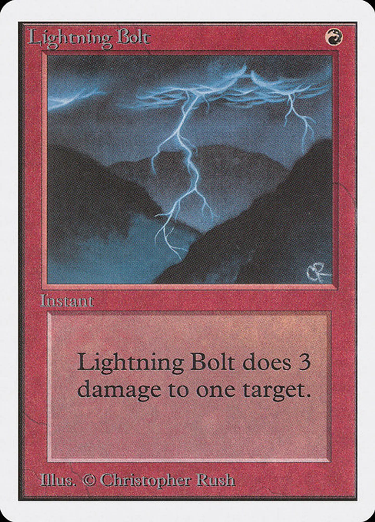 Carta Magic - Lightning Bolt - Idioma: Ingles - Edicion: Unlimited Edition 1