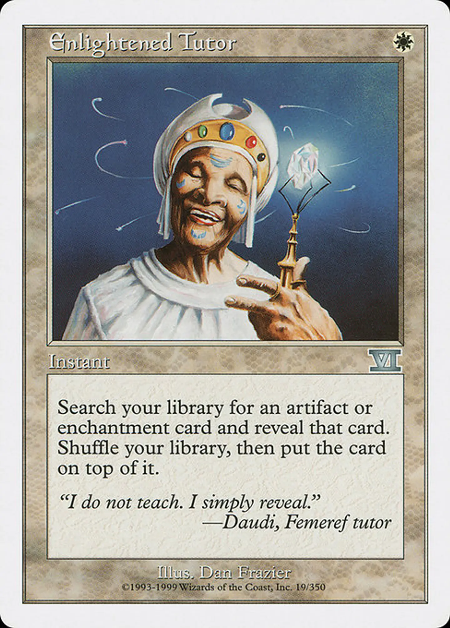 Carta Magic - Enlightened Tutor - Idioma: Español - Edicion: Classic Sixth Edition 1