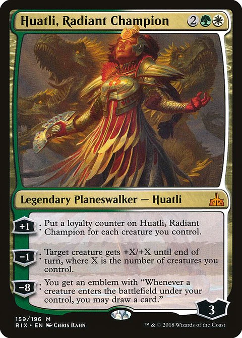 Carta Magic - Huatli, Radiant Champion - Idioma: Español - Edicion: Rivals of Ixalan