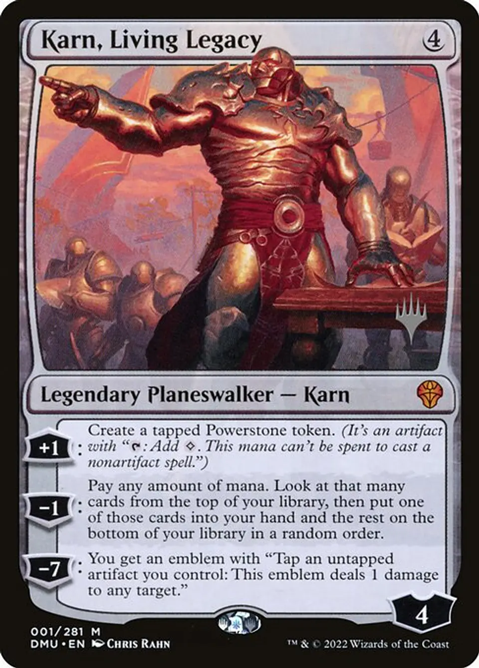 Carta Magic - Karn, Living Legacy - Idioma: Ingles - Edicion: Dominaria United Promos 1
