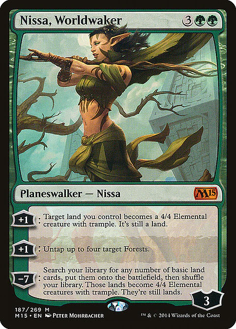 Carta Magic - Nissa, Worldwaker - Idioma: Ingles - Edicion: Magic 2015