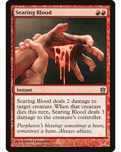 Carta Magic - Searing Blood - Idioma: Español - Edicion: Born of the Gods