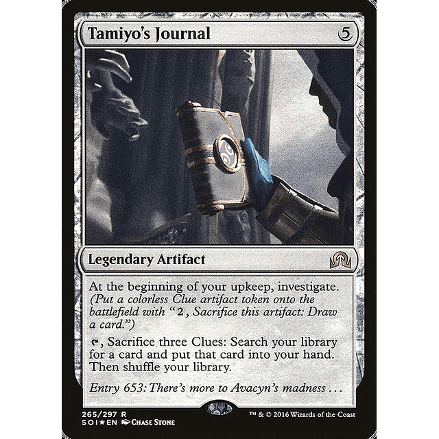 Carta Magic - FOIL Tamiyo's Journal - Idioma: Ingles - Edicion: Shadows over Innistrad