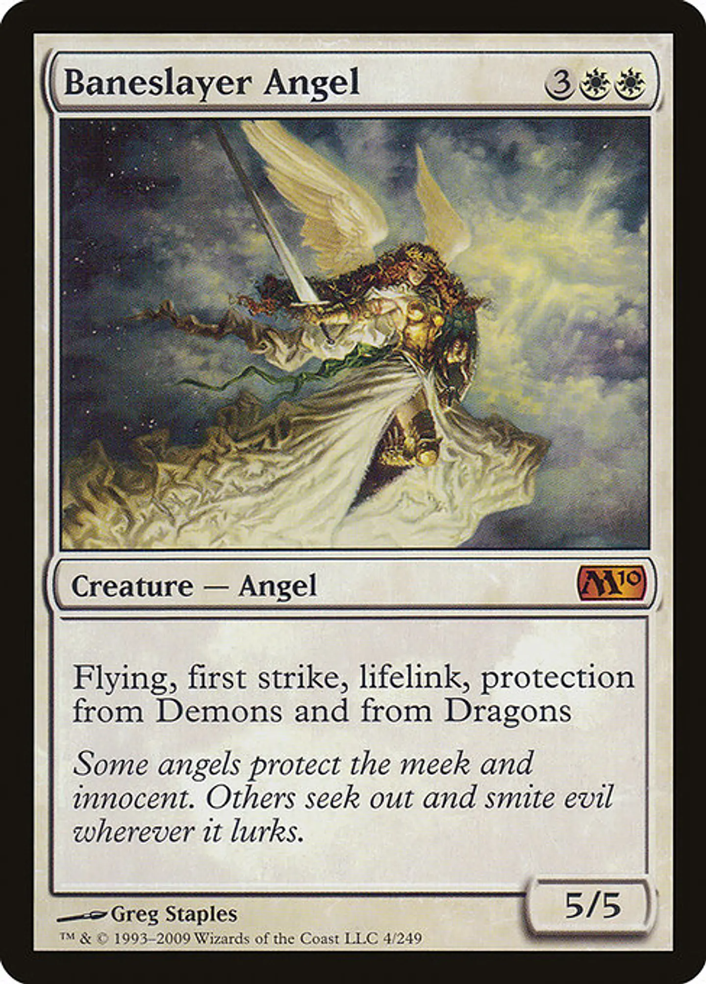 Carta Magic - Baneslayer Angel - Idioma: Ingles - Edicion: Magic 2010 1