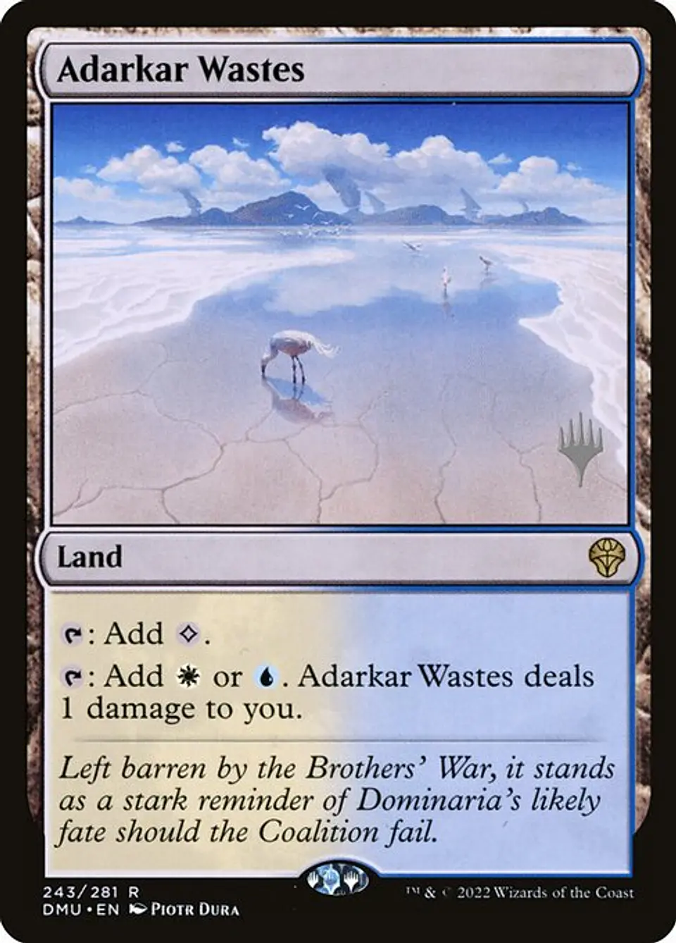 Carta Magic - Adarkar Wastes - Idioma: Ingles - Edicion: Dominaria United Promos 1