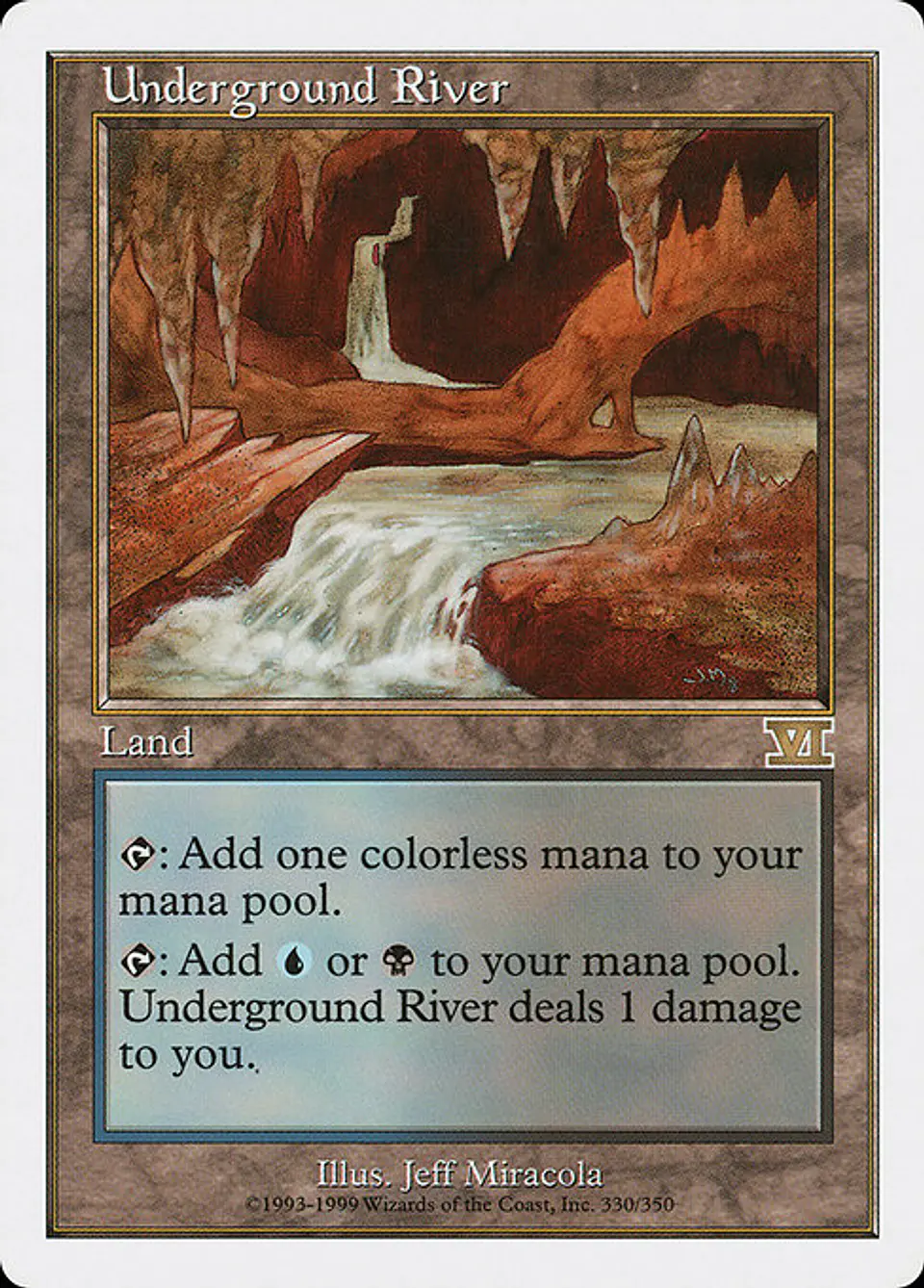 Carta Magic - Underground River - Idioma: Ingles - Edicion: Classic Sixth Edition 1