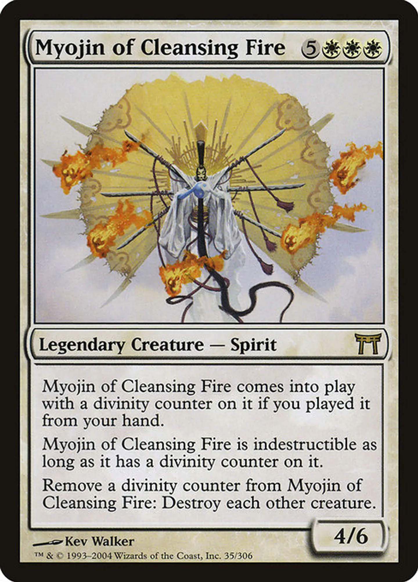 Carta Magic - Myojin of Cleansing Fire - Idioma: Ingles - Edicion: Champions of Kamigawa 1