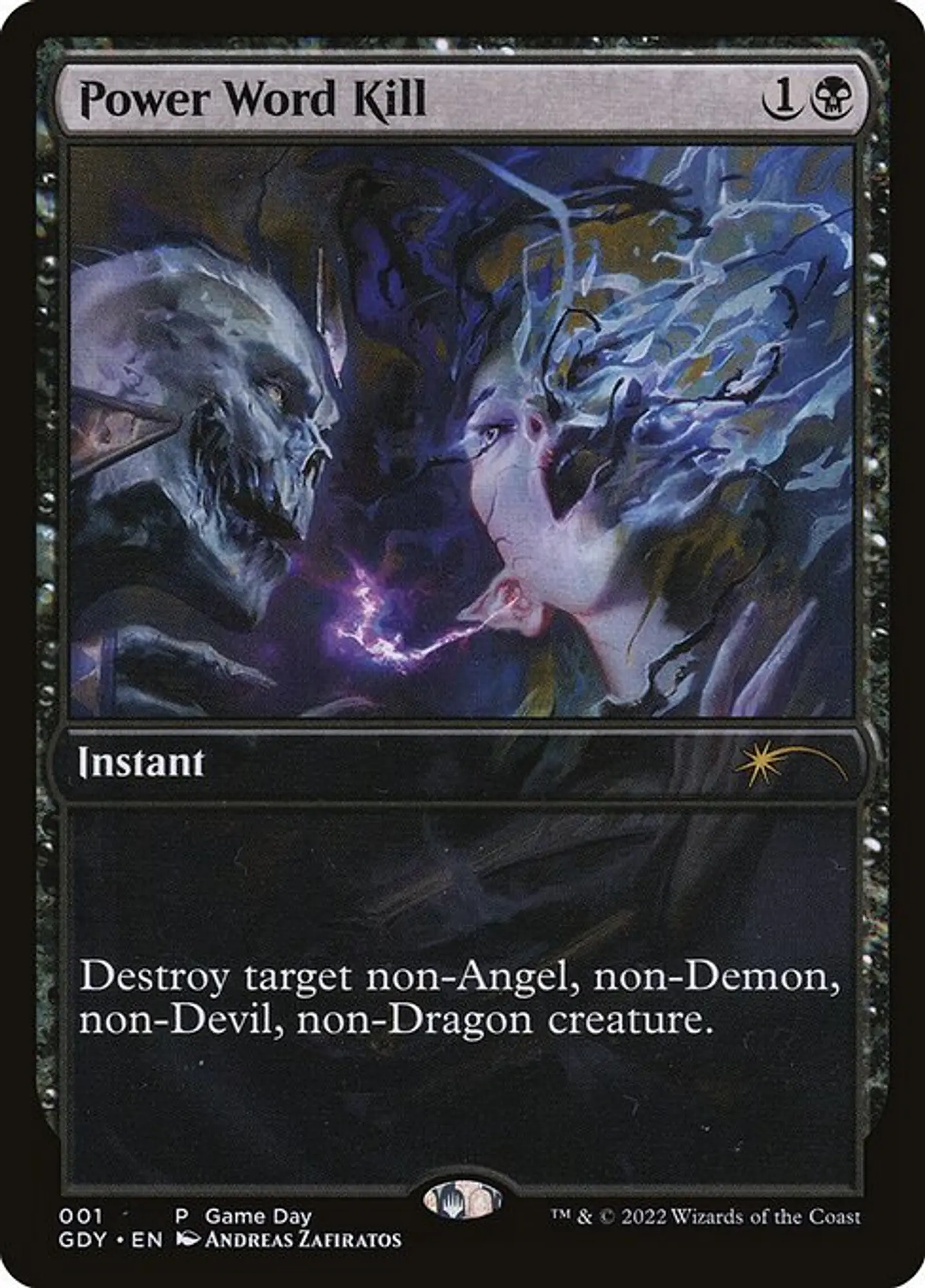 Carta Magic - Power Word Kill - Idioma: Ingles - Edicion: Game Day Promos 1