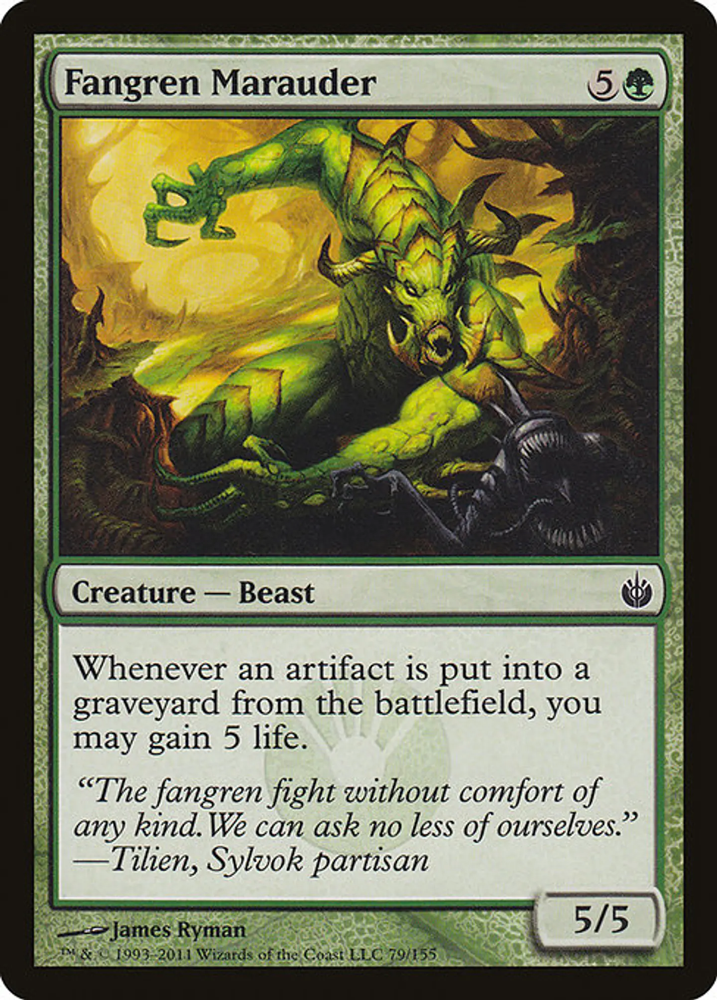 Carta Magic - FOIL Fangren Marauder - Idioma: Ingles - Edicion: Mirrodin Besieged 1