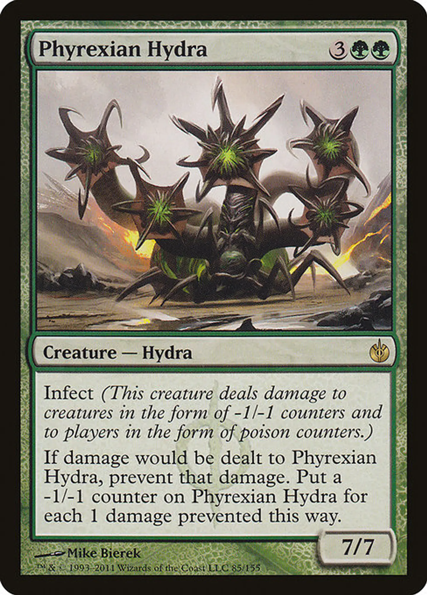 Carta Magic - Phyrexian Hydra - Idioma: Español - Edicion: Mirrodin Besieged 1