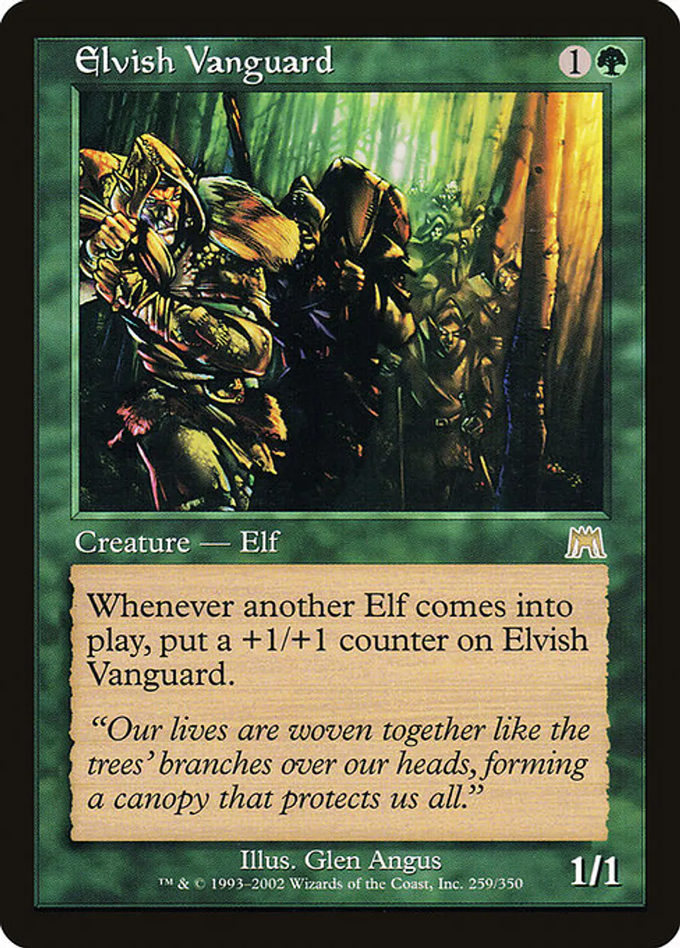 Carta Magic - Elvish Vanguard - Idioma: Ingles - Edicion: Onslaught 1
