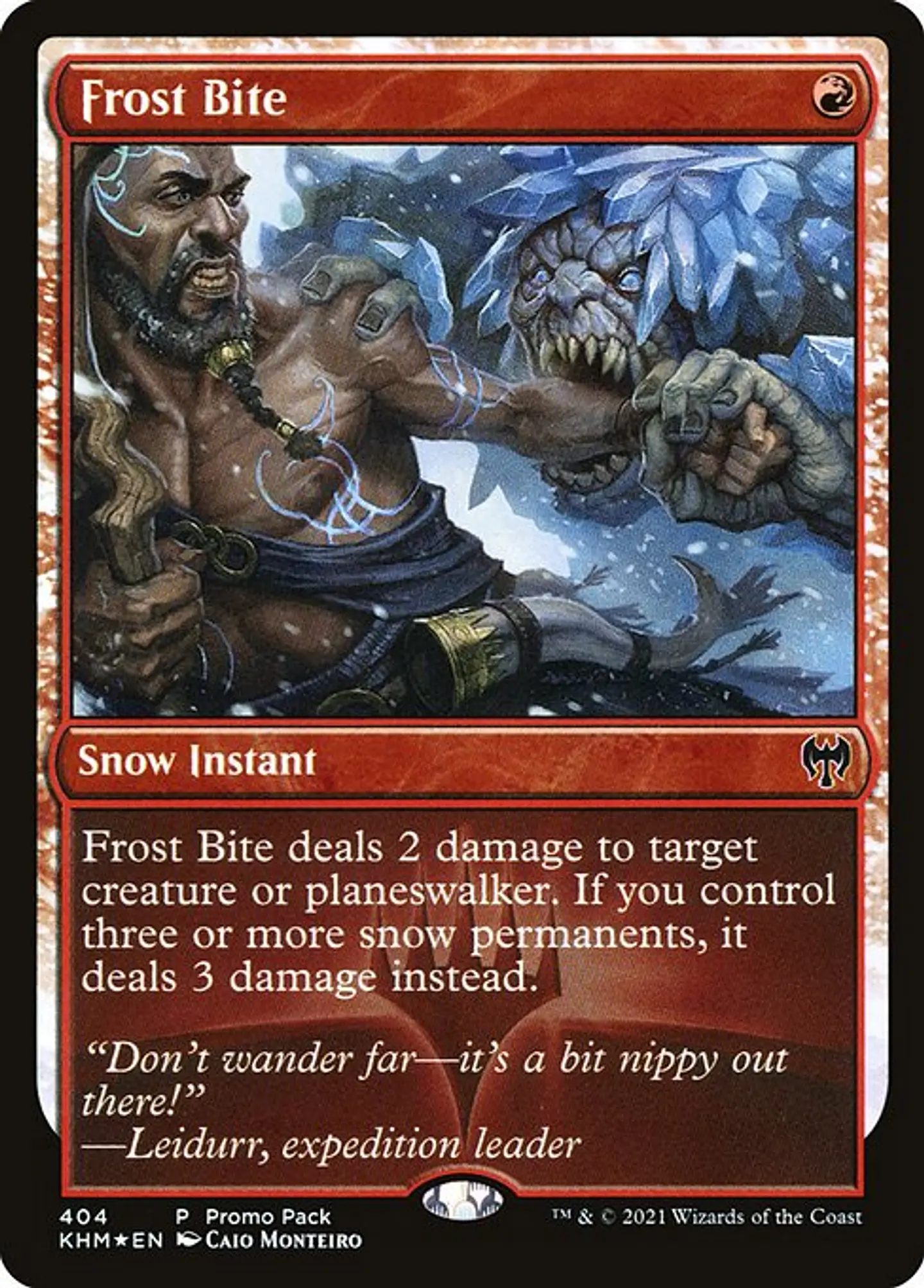 Carta Magic - FOIL Frost Bite - Idioma: Ingles - Edicion: Kaldheim 1