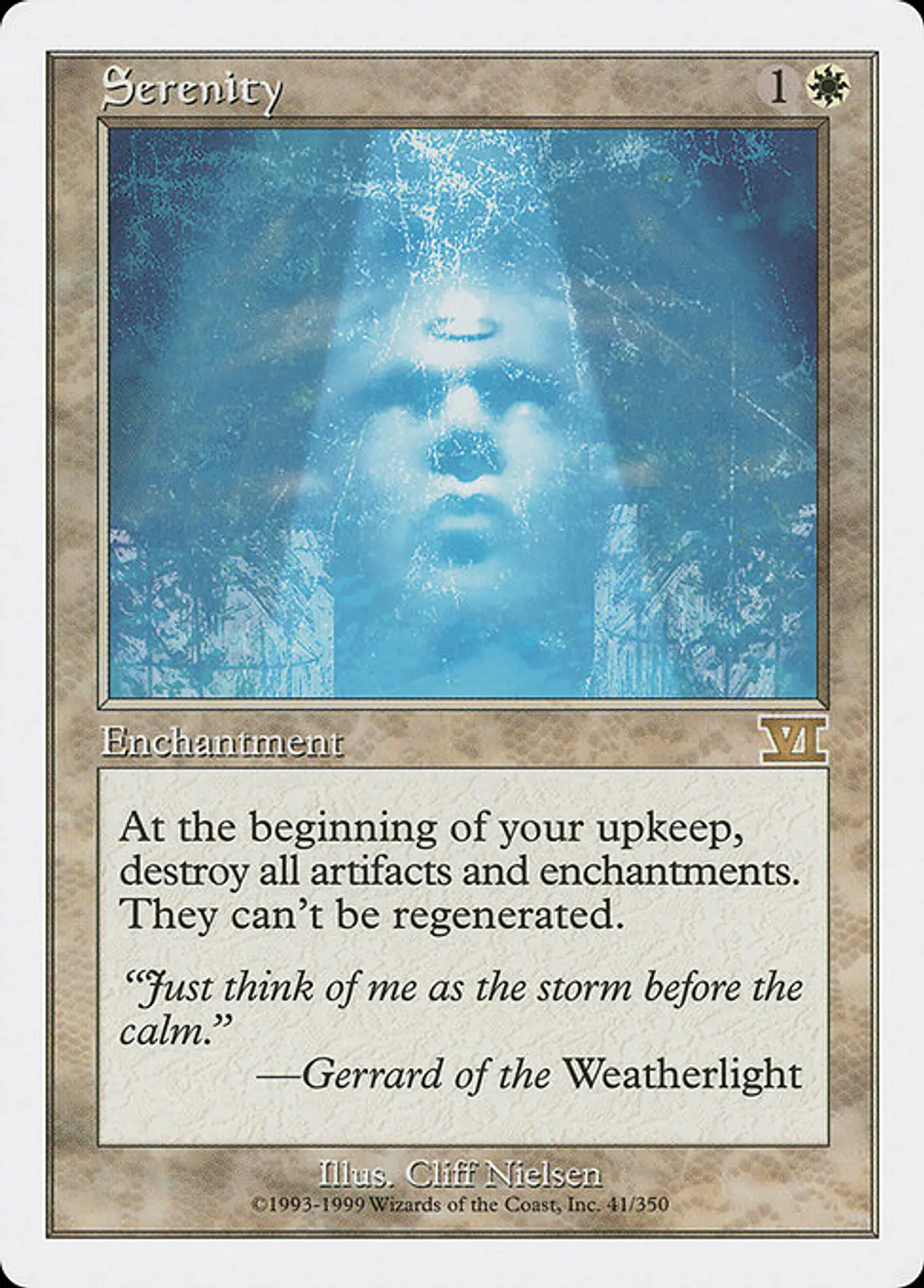 Carta Magic - Serenity - Idioma: Ingles - Edicion: Classic Sixth Edition 1