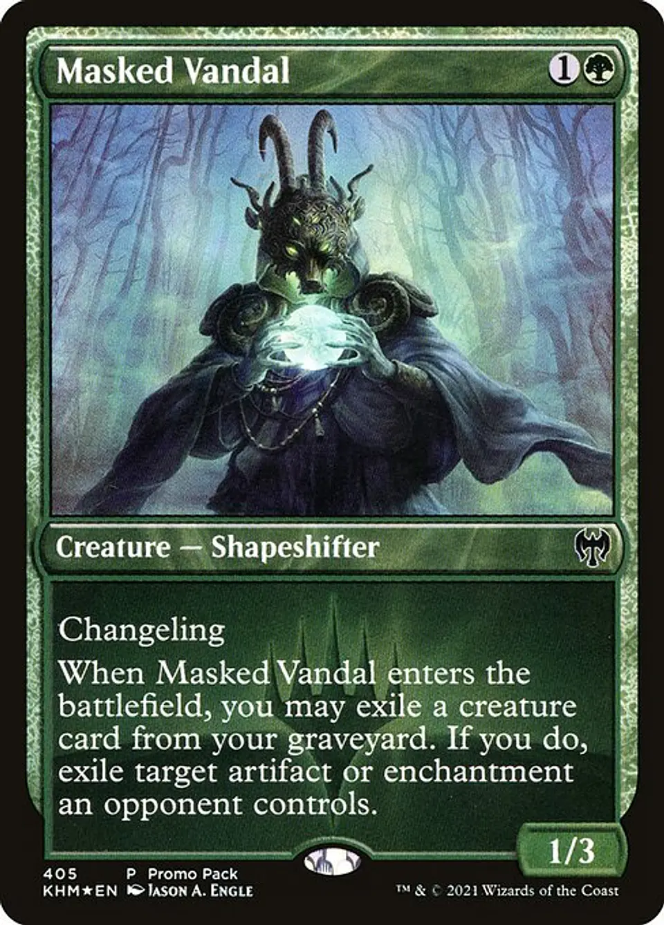 Carta Magic - FOIL Masked Vandal - Idioma: Ingles - Edicion: Kaldheim 1