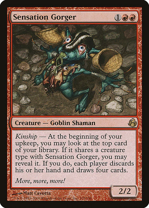 Carta Magic - Sensation Gorger - Idioma: Ingles - Edicion: Morningtide