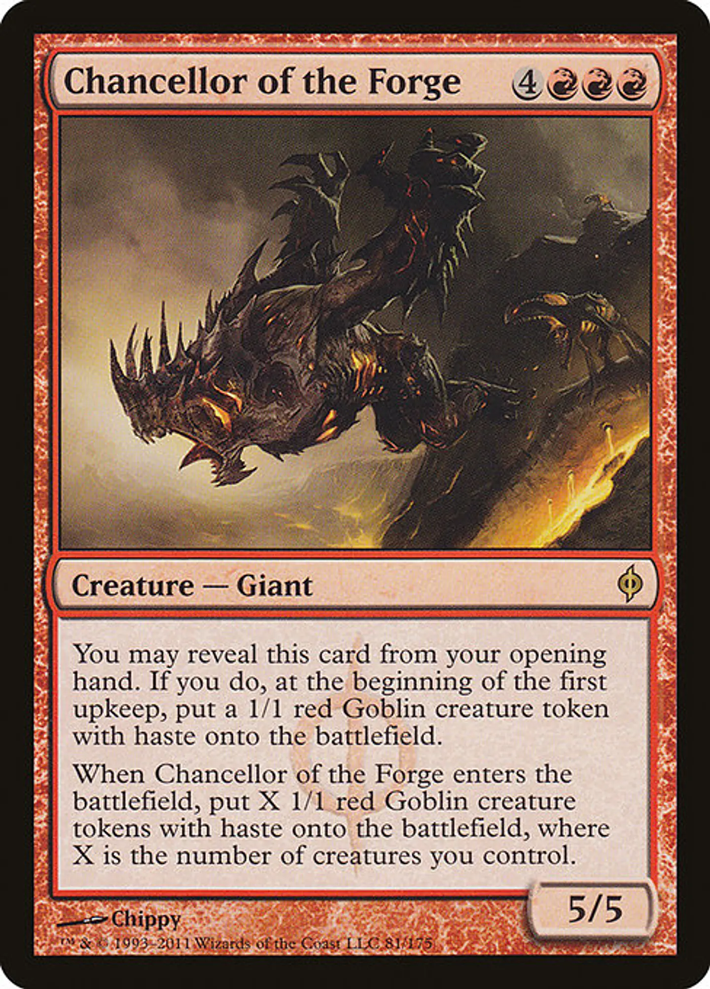 Carta Magic - Chancellor of the Forge - Idioma: Ingles - Edicion: New Phyrexia 1