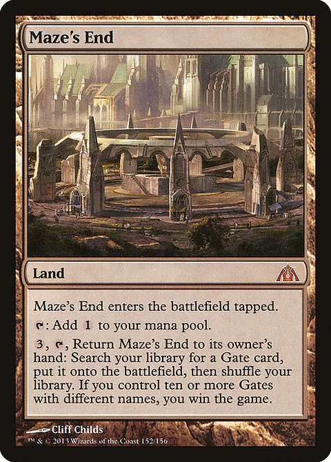 Carta Magic - FOIL Maze's End - Idioma: Español - Edicion: Dragon's Maze