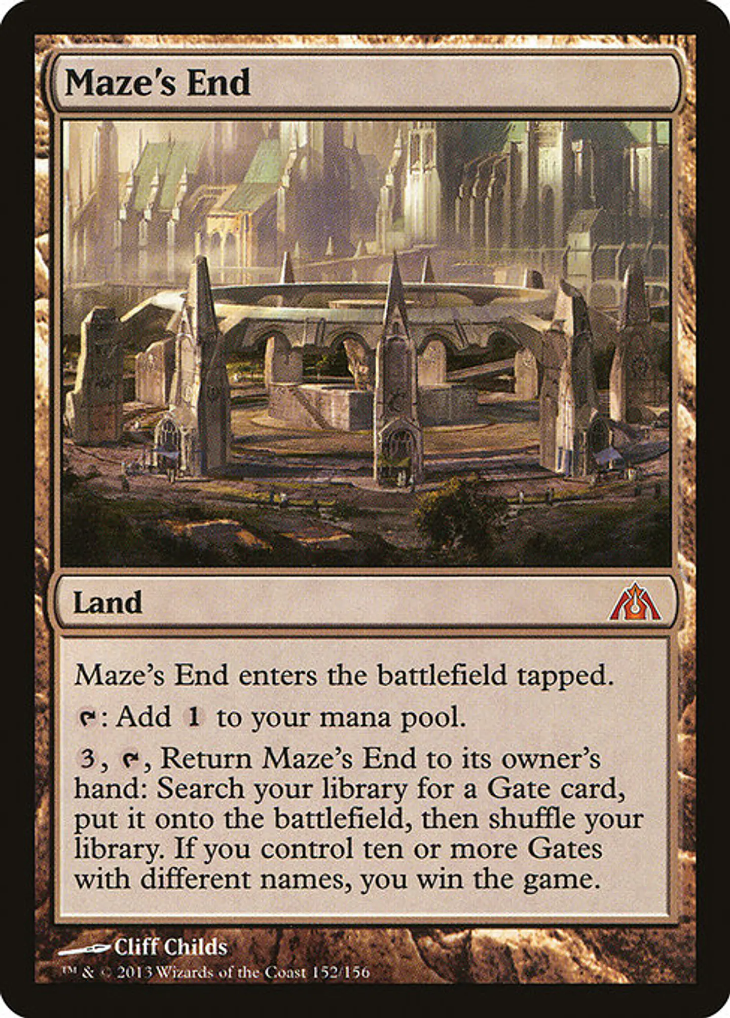 Carta Magic - FOIL Maze's End - Idioma: Español - Edicion: Dragon's Maze 1