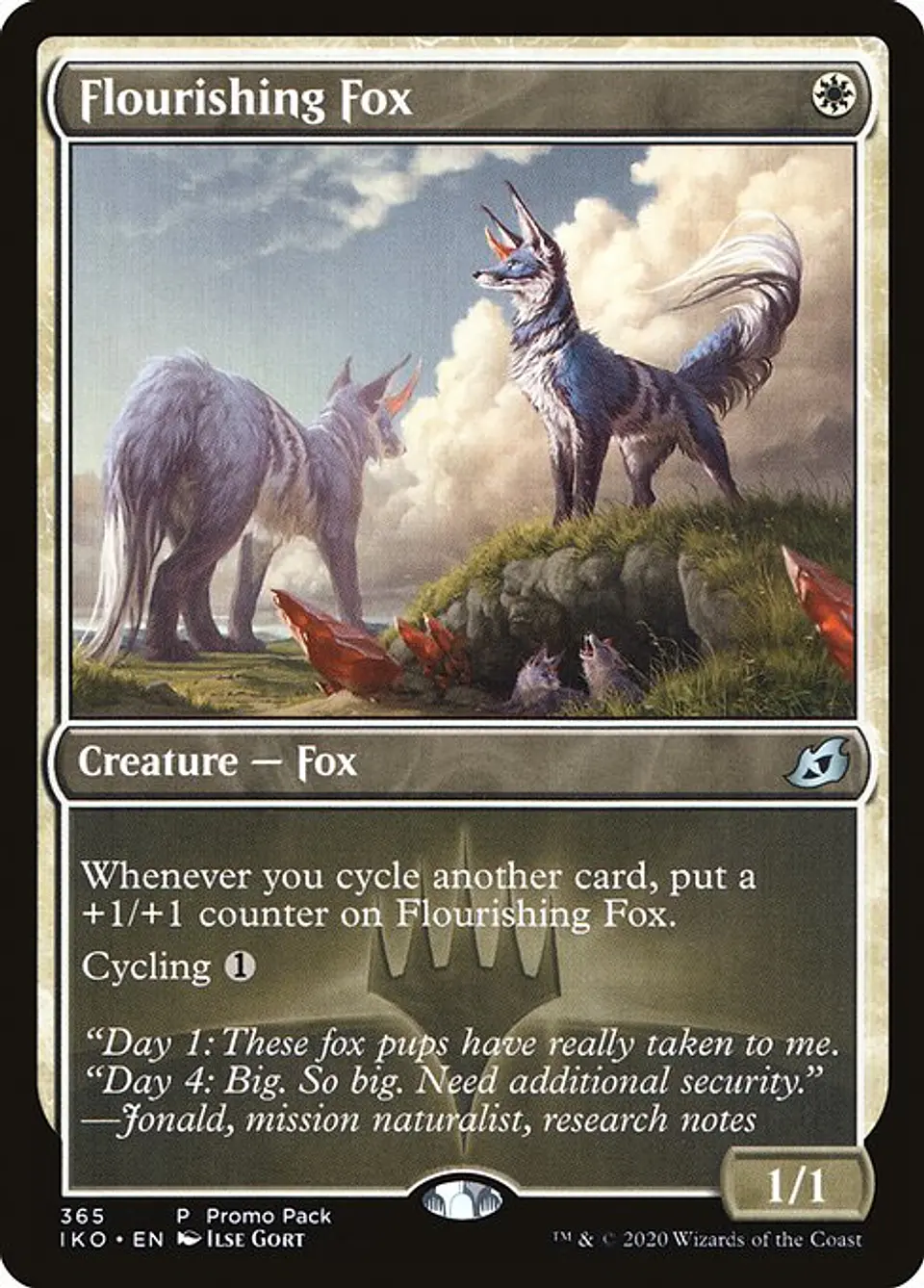 Carta Magic - FOIL Flourishing Fox - Idioma: Español - Edicion: Ikoria: Lair of Behemoths 1