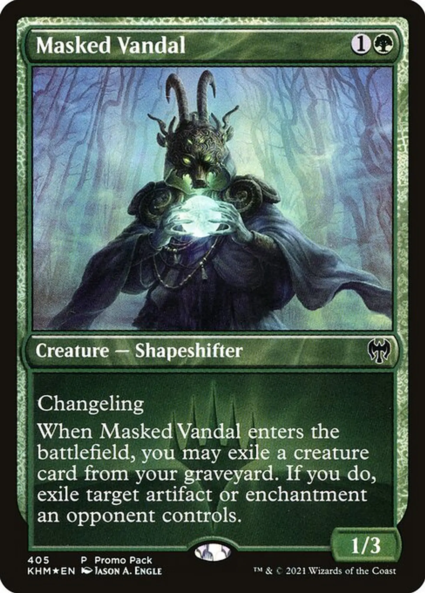 Carta Magic - Masked Vandal - Idioma: Ingles - Edicion: Kaldheim 1