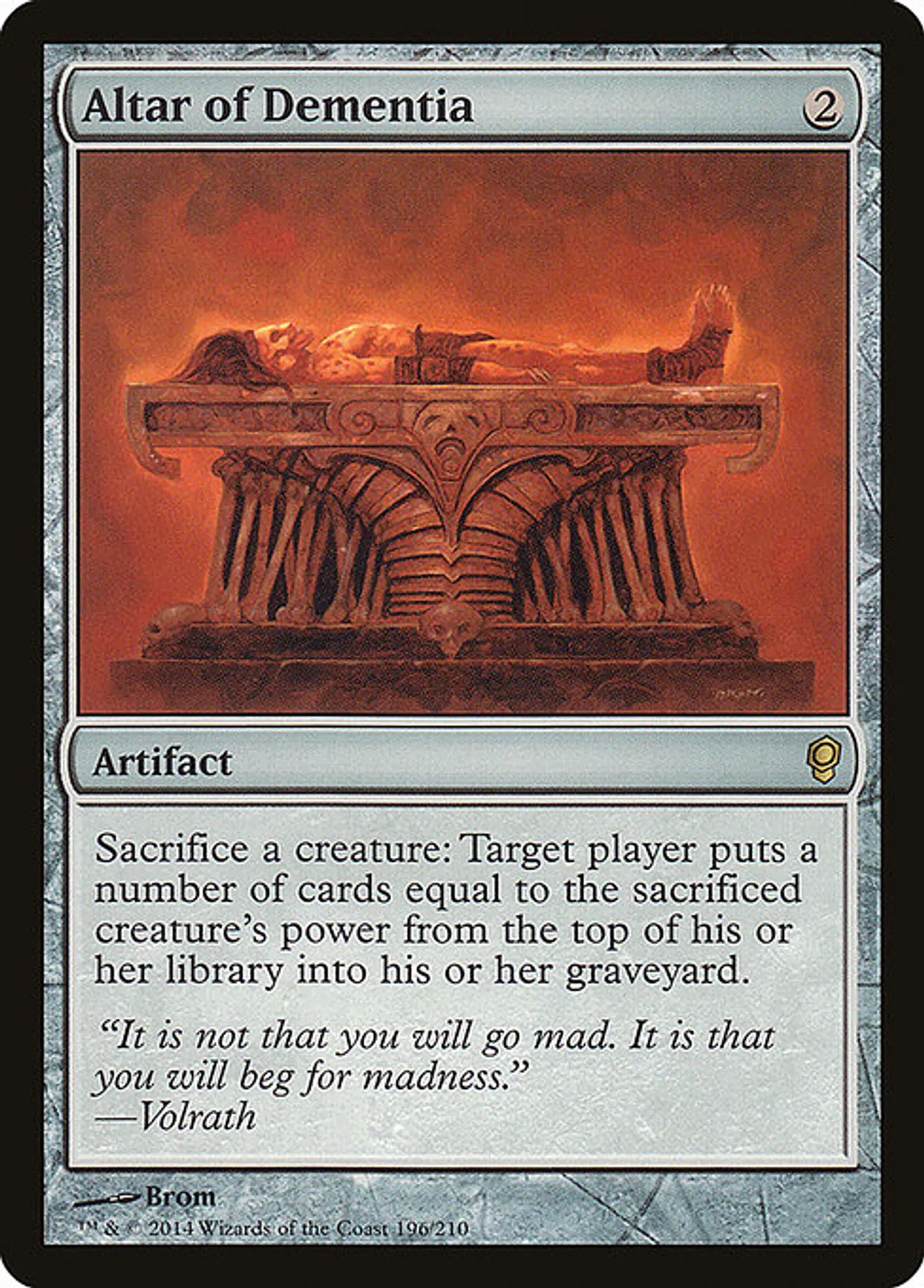 Carta Magic - FOIL Altar of Dementia - Idioma: Ingles - Edicion: Conspiracy 1