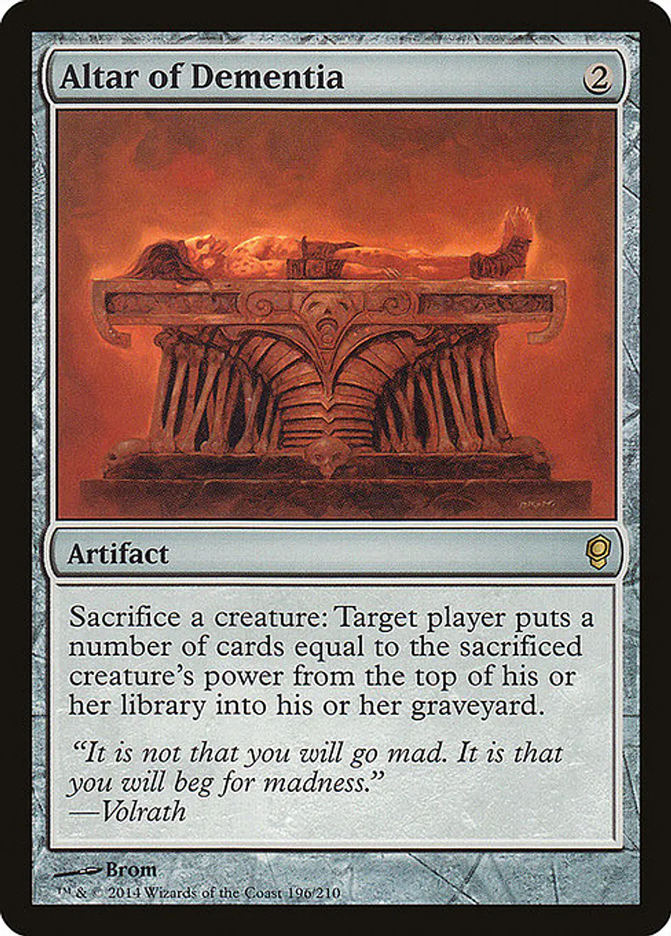 Carta Magic - FOIL Altar of Dementia - Idioma: Ingles - Edicion: Conspiracy 1