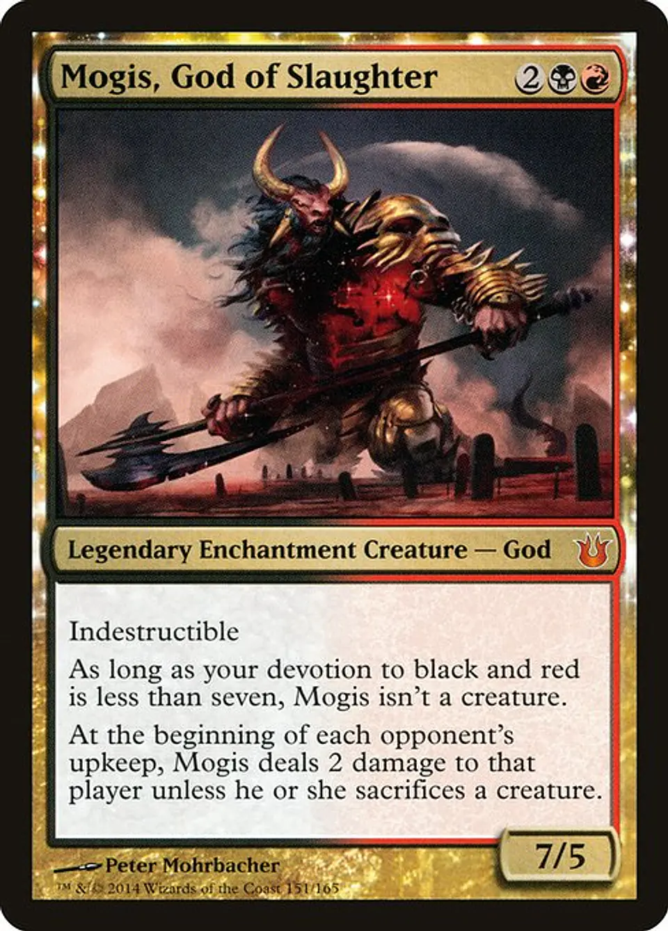 Carta Magic - FOIL Mogis, God of Slaughter - Idioma: Español - Edicion: Born of the Gods 1