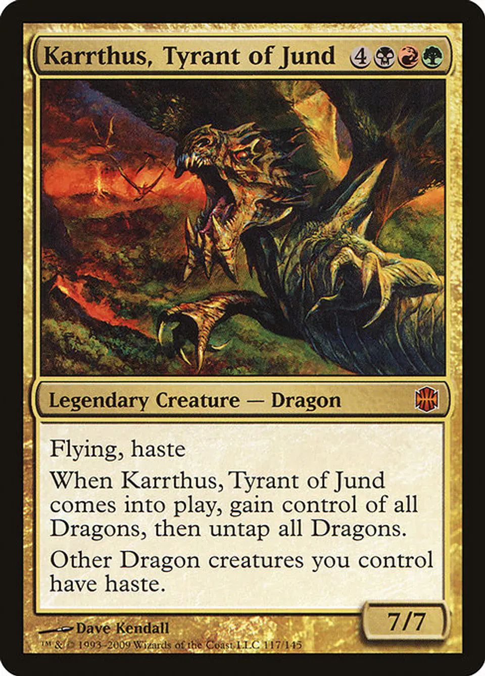 Carta Magic - Karrthus, Tyrant of Jund - Idioma: Ingles - Edicion: Alara Reborn 1