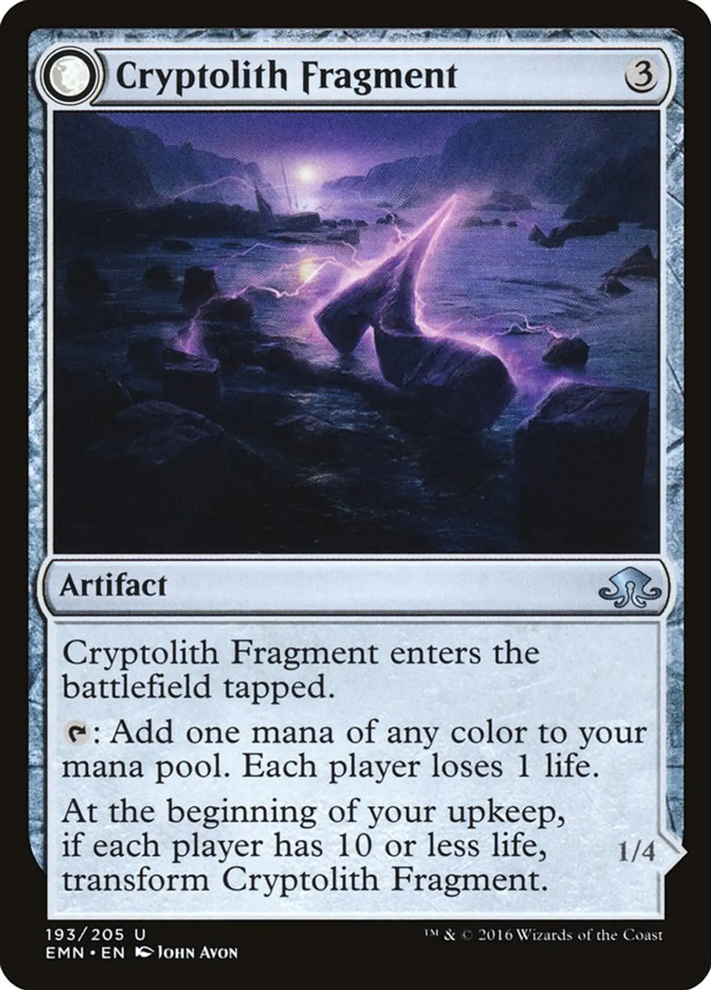 Carta Magic - Cryptolith Fragment // Aurora of Emrakul - Idioma: Ingles - Edicion: Eldritch Moon 1