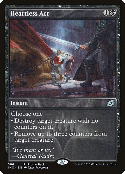 Carta Magic - FOIL Heartless Act - Idioma: Español - Edicion: Ikoria: Lair of Behemoths