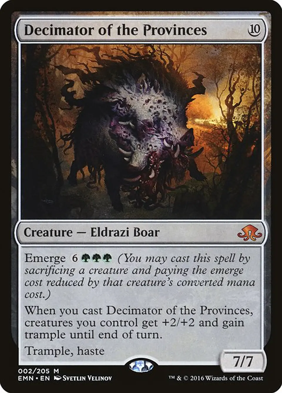 Carta Magic - FOIL Decimator of the Provinces - Idioma: Ingles - Edicion: Eldritch Moon 1