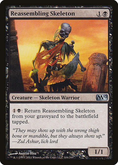 Carta Magic - FOIL Reassembling Skeleton - Idioma: Ingles - Edicion: Magic 2012