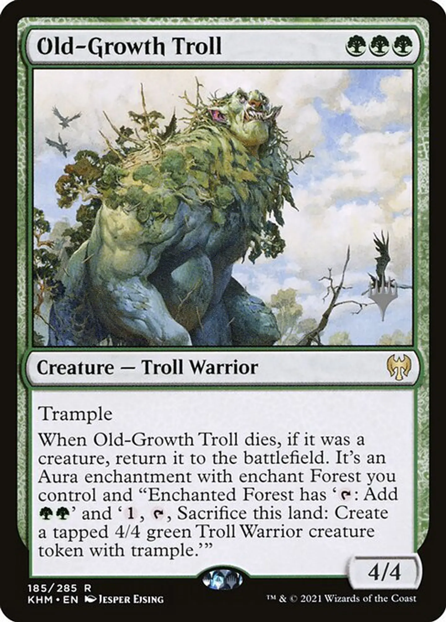 Carta Magic - Old-Growth Troll - Idioma: Ingles - Edicion: Kaldheim Promos 1