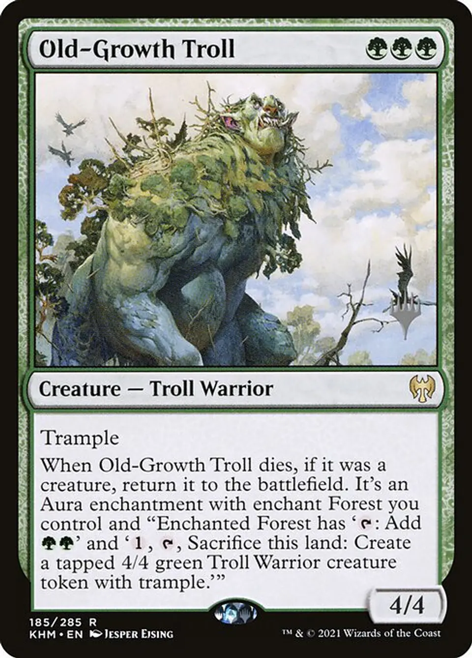 Carta Magic - Old-Growth Troll - Idioma: Ingles - Edicion: Kaldheim Promos 1