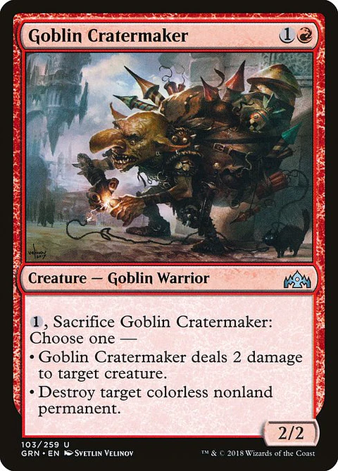 Carta Magic - FOIL Goblin Cratermaker - Idioma: Español - Edicion: Guilds of Ravnica