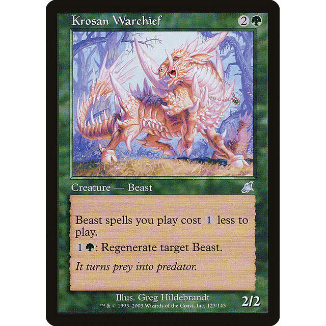 Carta Magic - FOIL Krosan Warchief - Idioma: Ingles - Edicion: Scourge