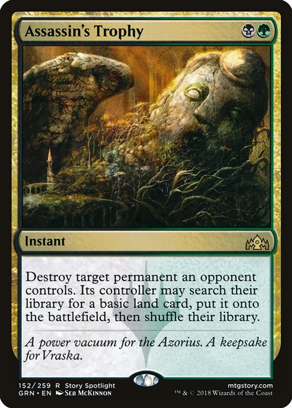 Carta Magic - Assassin's Trophy - Idioma: Español - Edicion: Guilds of Ravnica 1