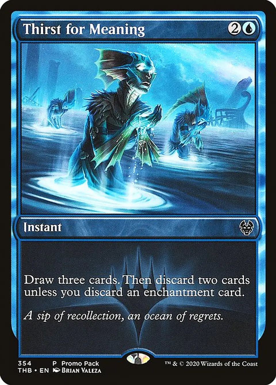 Carta Magic - FOIL Thirst for Meaning - Idioma: Español - Edicion: Theros Beyond Death 1